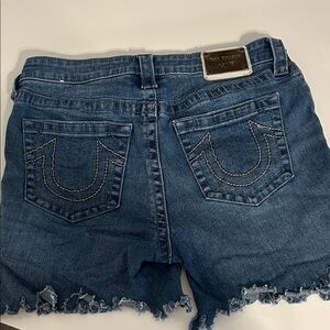 True Religion Blue Jean Shorts